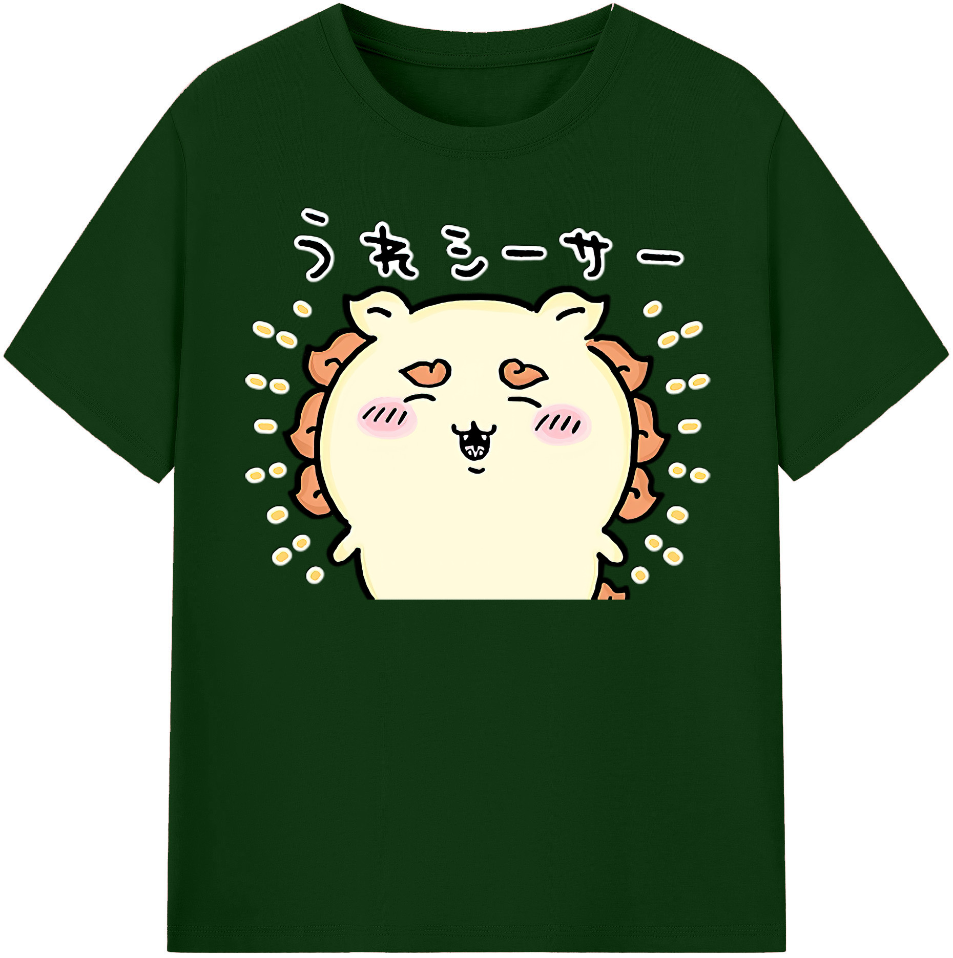 （画像用） ちいかわ シーサー Chii-kawa Shisa 綿100％半袖Tシャツ（フロントプリント）